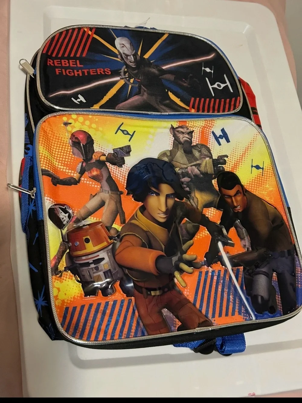 Disney Rebel Fighters Kids Backpack - Orange, Blue, Black